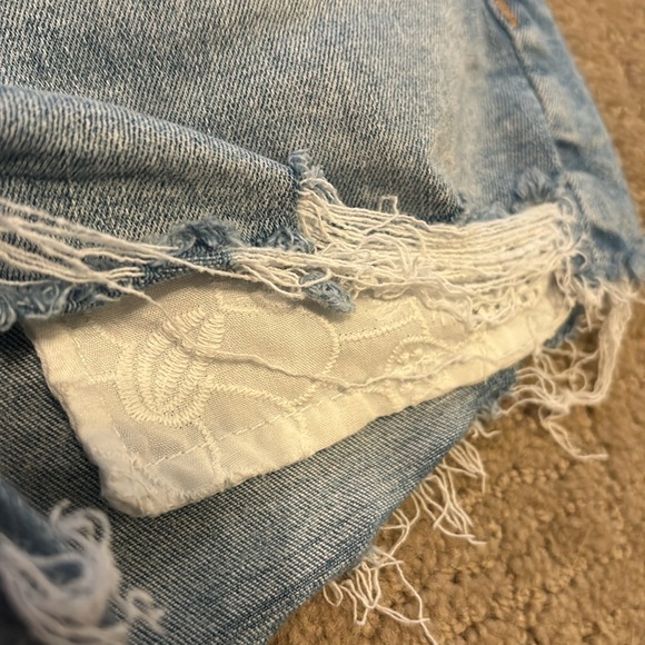 Size 2, blue, Next Level Stretch American Eagle Jean Shorts. - Picture 8 of 10